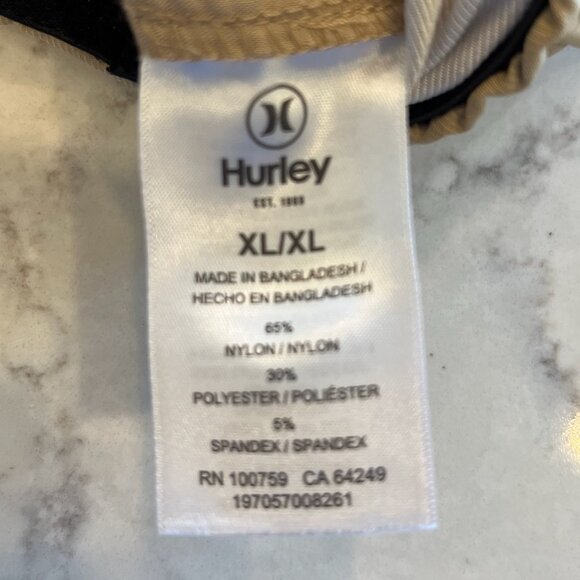 Men's XL Hurley Khaki Tapered Fit Tech Jogger - Picture 7 of 7